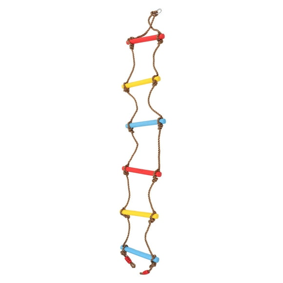 Ccdes Climbing Rope Ladder,Children's Crawling Rope Ladder Toys,Climbing Rope Ladder Multilayer Wear Resistant Nylon Rope Maximum Stability Good Grip Strength Kid Crawling Rope Ladder