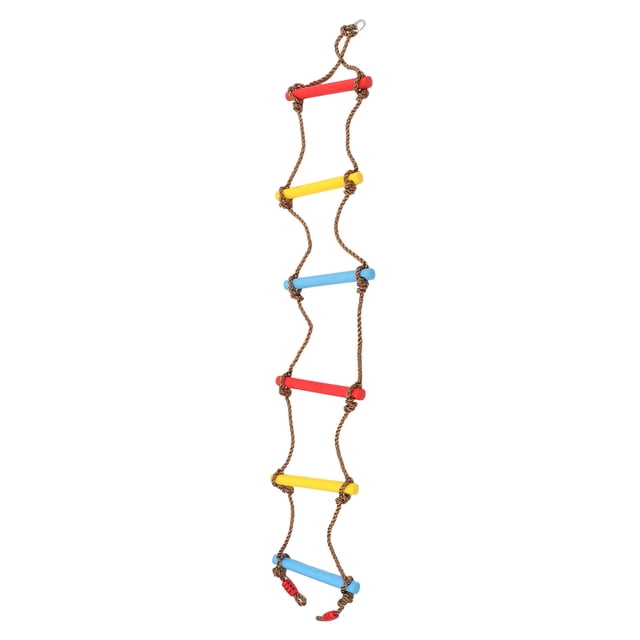 Ccdes Climbing Rope Ladder,Children's Crawling Rope Ladder Toys,Climbing Rope Ladder Multilayer Wear Resistant Nylon Rope Maximum Stability Good Grip Strength Kid Crawling Rope Ladder