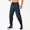 thumbnail image 1 of LYMAYTER Men's Athletic Pants Relaxed Fit Quick-Drying Waterproof Zipper Workout Jogging pants, 1 of 9