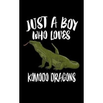 Just A Boy Who Loves Komodo Dragons: Animal Nature Collection (Paperback)