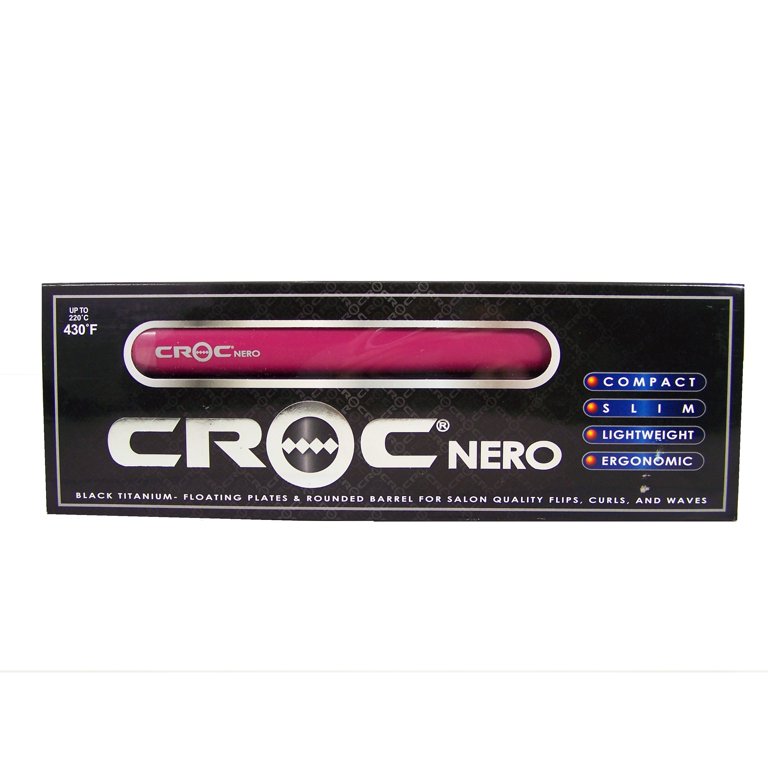 TurboIon Croc Titanium Flat Iron Straightener - Pink 1.5