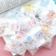 thumbnail image 2 of 70 unids/pack Kawaii pegatinas románticas pequeñas pegatinas pintadas acuarela diario foto pegatinas decorativas suministros escolares, 2 of 4