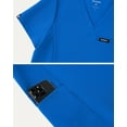 thumbnail image 4 of Jaanuu Magna Women's 3-Pocket Classic V-Neck Scrub Top - Royal Blue L, 4 of 7