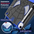 thumbnail image 5 of Allytech Case for iPad Air 11 inch 2024/iPad Pro 11" 4th/3rd/2nd/1st Gen, Rugged Case with Hidden Kickstand & Adjustable Shoulder Strap, Silicon Edges Shockproof Case, Fit iPad Air 4/5 - Black+Blue, 5 of 6