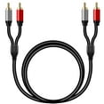 thumbnail image 3 of Cable de audio estéreo Tan QY 2RCA macho a 2RCA macho de 1 m, 3 of 7
