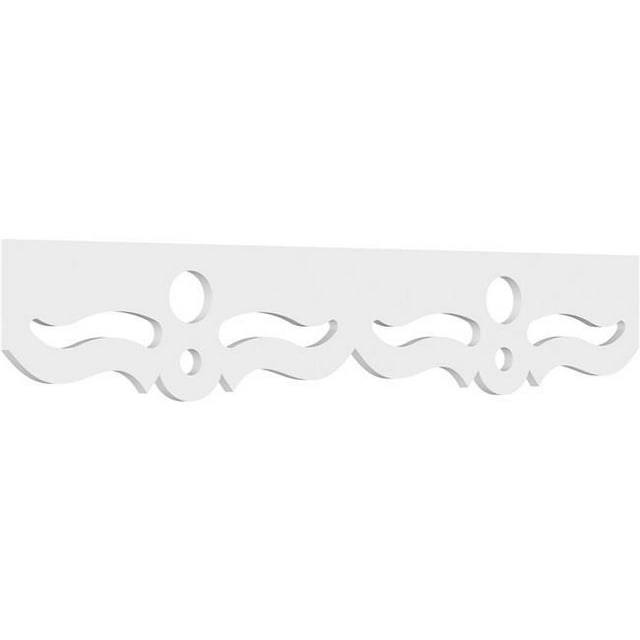 Ekena Millwork RUNP08X0625X48CEL 8 x 48 Po Pas 0,62 Po Monticello Architecture Grade PVC Course Garniture