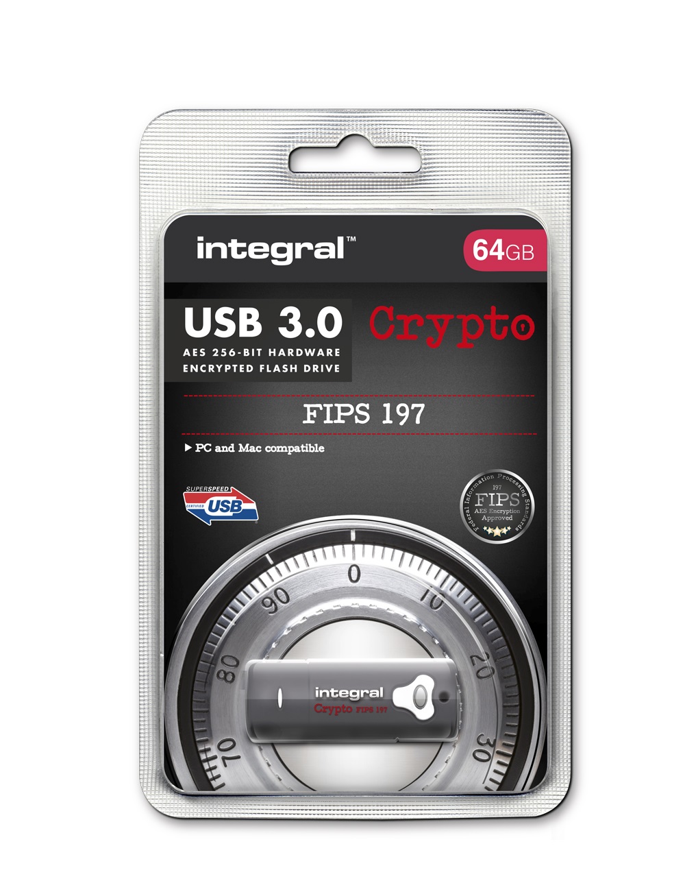 Integral Crypto Drive 197 USB 3.0, Premium AES 256-bit Security - image 2 of 4