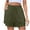 Army Green, variant on Shorts for Women Athletic Elastic Waist Drawstring Summer Solid Color Side Pocket Shorts