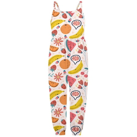 

Chu Chu Toddler Girls Sleeveless Suspenders Floral Prints Romper Jumpsuit Clothes Summer Baby Clothes
