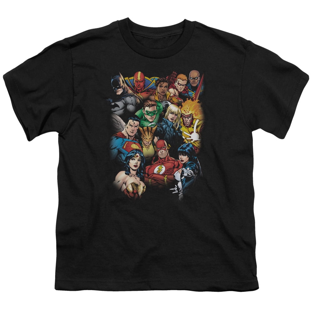Justice League Of America Men s The League s All Here T-shirt Black