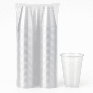 ROYALZE Disposable Plastic Cups, Clear 7 oz, 300 Count - Cold Drink Party Cups"