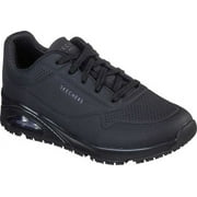 Skechers Work Womens Uno Slip Resistant Lace Up Athletic Work Shoes
