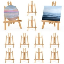 VISWIN 12" High Tabletop Display Easels - 12PCS, Foldable Wood Art Easels