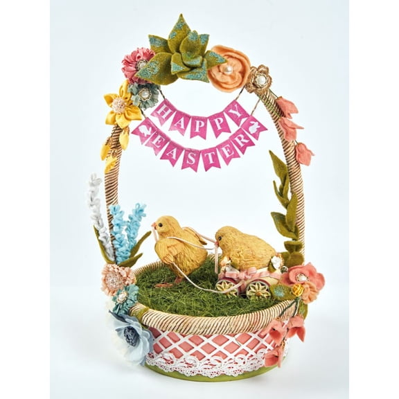 Katherine's Collection 2022 A Tisket, A Tasket, A Chick Filled Basket Tabletop