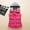 Hot Pink, variant on Bmisegm Ladies Fashion Pure Color Zipper Cotton Waistcoat Waistcoat Short Warm Vest Jackets for Women Blue XL