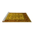 thumbnail image 2 of Ahgly Company Machine Washable Indoor Rectangle Oriental Yellow Industrial Area Rugs, 5' x 7', 2 of 4
