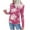 03#Hot Pink, variant on Women Dressy Casual Floral Print Hoodies Crewneck Long Sleeve Pullover Hooded Sweatshirt Drawstring Going Out Tops Streetwear Winter Fall Clothes