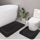 thumbnail image 1 of Juego de alfombras de baño LOCHAS gris oscuro de 2 piezas, 1 of 7