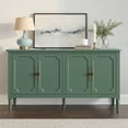 thumbnail image 5 of May in Color 58" Wood Buffet Cabinet, Mid-Century Modern Console Cabinet, with 4 Door & Media Storage, for Entryway, Living Room, Dining Room, Bedroom, Green, 5 of 10
