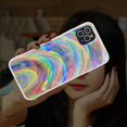 thumbnail image 1 of Funda con láser 3D Rainbow Glitter para iPhone 12 11 Pro Max 12Mini X XR XS Max 7 8 6 6s Plus SE 2020, funda trasera con marco de silicona suave Tan Jianjun unisex, 1 of 2