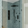 thumbnail image 4 of ALFI Brand Black Matte 3-Way Water Diverter Trim Thermostatic Valve Shower Mixer Square Knobs, 4 of 12
