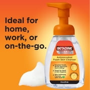 Betadine Antiseptic Cleansing Foam Pump, 8oz, Antibacterial Body Wash, Antimicrobial Skin Cleanser, Gentle Antiseptic Wash for Daily Protection