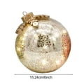 thumbnail image 6 of Opvise Glass LED Lighted Christmas Ball Decoration with Timer Battery Operated Tabletop Ornament for Home Shelf Mantel Holiday Decor, 6 of 8