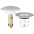 thumbnail image 6 of 4 Pcs White Bathroom Sink Drain Plug Stopper Anti-Clogging Wash Basin Core Bounce Up Drain Filter Shower Sink Ceramic Drain Plug, 6 of 12