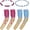 Raspberry , Blue, variant on 4 Pcs Ice Cream Arm Sleeves with Baseball Beaded Necklace, Youth Cooling UV Protection Compression Sleeves for Sports