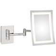 thumbnail image 1 of Miroir Mural Carré à LED Simple Face - Rechargeable&44; Chromé, 1 of 1