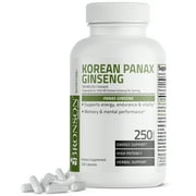 Bronson Korean Panax Ginseng 1000 MG Supports Energy, Endurance & Vitality + Memory and Mental Performance, 250 Capsules