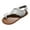 White, variant on Anuirheih Women Sandals Slippers Summer Solid Buckle Flip Flops Anti-Slip Boho T-Strap Sandals Flat Women Shoes Beach Casual Sandals(Brown）
