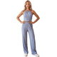 thumbnail image 1 of Conjunto Elegante de 2 Piezas para Mujer, Top Halter y Pantalón de Corte Recto, Look Sofisticado y Moderno, 1 of 5