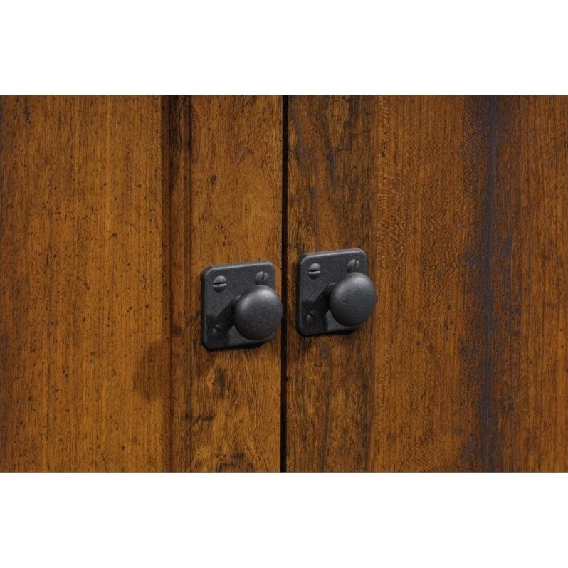 Sauder Carson Forge Library with Doors, Washington Cherry