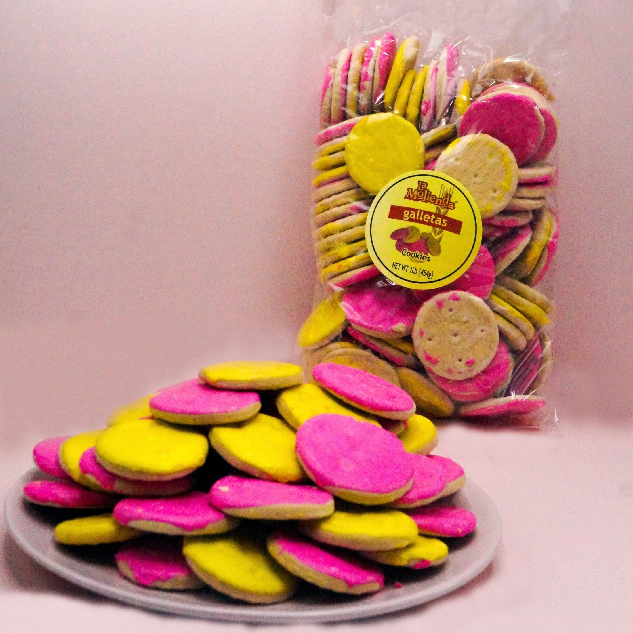 La Molienda Iced Cookies, Colorful Mexican Cookies, 16 oz