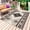 brown, variant on Turquoise Gray Boho Outdoor Rug 4x6 Ft - Reversible Patio Rug Outdoor Camping Rugs, Southwestern Ethnic Geometric Washable Indoor Outdoor Area Rugs, Non-Slip Outdoor Carpet Runner for Deck/Porch