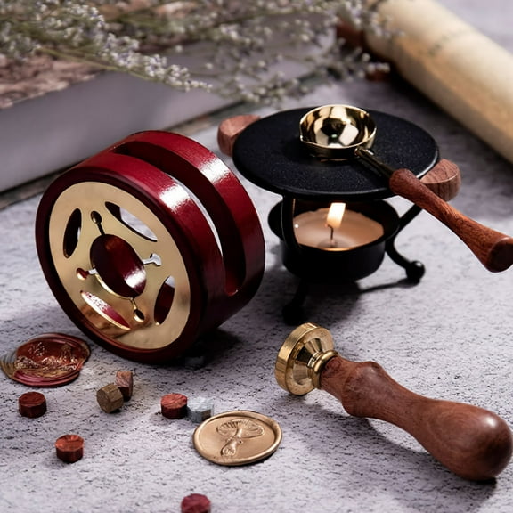 Raindrops Sealing Wax Sealing Wax Stove Brown Melting Furnace DIY Tool 1Pcs