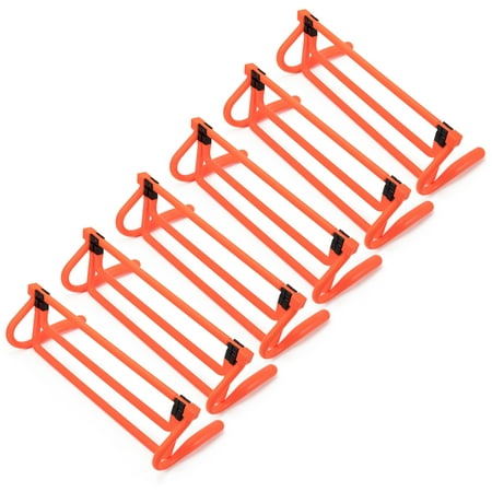 Crown Sporting Goods 6-pack Agility Hurdles + Height Extenders, Carry Bag, Fitness & Speed