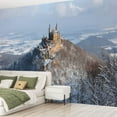 thumbnail image 2 of Peel and Stick Wallpaper castle hohenzollern wintertime top turret royalty Modern Art Wall Mural Decor Self Adhesive and Removable 69in x 98in, 2 of 8