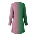 thumbnail image 5 of mfyjkho Vestidos casuales para mujer, Vestido tipo jersey estampado de manga corta y cuello redondo para mujer Vestidos de fiesta para mujer l, 5 of 5