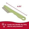 thumbnail image 3 of Coastal Pet Safari Dog Double Row Flea Comb - Helps Dry Skin - Dog Flea Comb for Flea Prevention and Detection in Pets with Short and Long Hair - One Size, 3 of 7