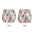 thumbnail image 5 of Xecao's Roses and Butterflies for a double-layer running short for women, perfect for gym, tennis, and more, featuring a convenient pocket., 5 of 9