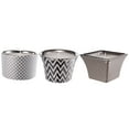 thumbnail image 2 of A &amp; B Home Wax Tealight Candles in Geometric Ceramic - Set of 3, 2 of 2