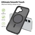 thumbnail image 4 of For iPhone 16 Phone Case, Matte Magnetic,Support for Magsafe,Lightweight & Slim,Translucent Frosted Shockproof Protective Rugged Scratch-Resistant Phone Case Cover,Black, 4 of 6