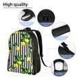 thumbnail image 5 of Honeii Lemons on Striped Print Laptop Backpack for Work, College, Travel, Daily Backpacks for Men Women, Sport Rucksack,Computer Bag, 5 of 8