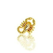 14K Yellow Gold Scorpion Men's Single Earring
