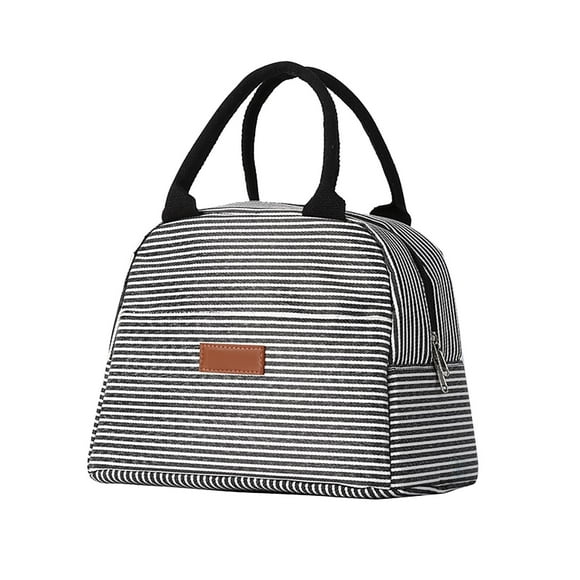 Kitchen Utensil Set Lunch Bag For Women Men Insulated Lunch Box For Adult Reusable Lunch Tote Bag For Work Picnic School Or Travel Tote, Stripe