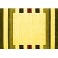 thumbnail image 1 of Ahgly Company Indoor Rectangle Solid Yellow Modern Area Rugs, 7' x 9', 1 of 4