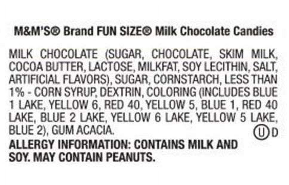M&Ms Milk Chocolate Fun Size Candy - 3 LB (Approx. 95 Fun Size Packs) - Comes in a Sealed/Resealable Bag - Perfect For Parties, Pinata, Office Bowl, Wedding Favors, Easter Baskets