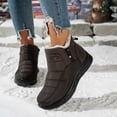 thumbnail image 2 of DeHolifer Boots for Women Plus-Size Fleece-Lined Thick-Soled Warm Comfortable Snow Boots with Zipper, 2 of 8